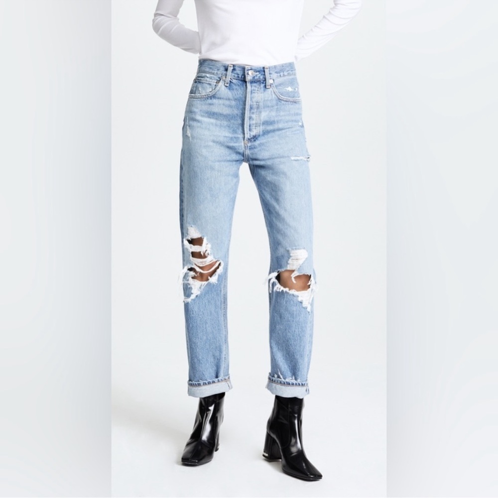 Agolde 90s distressed light wash jeans size 26